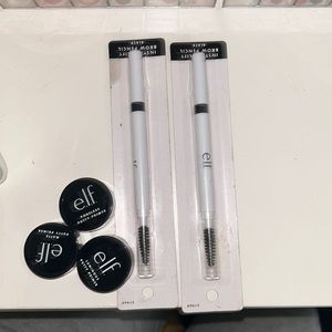 Three set elf primers, and elf eyebrow pencils